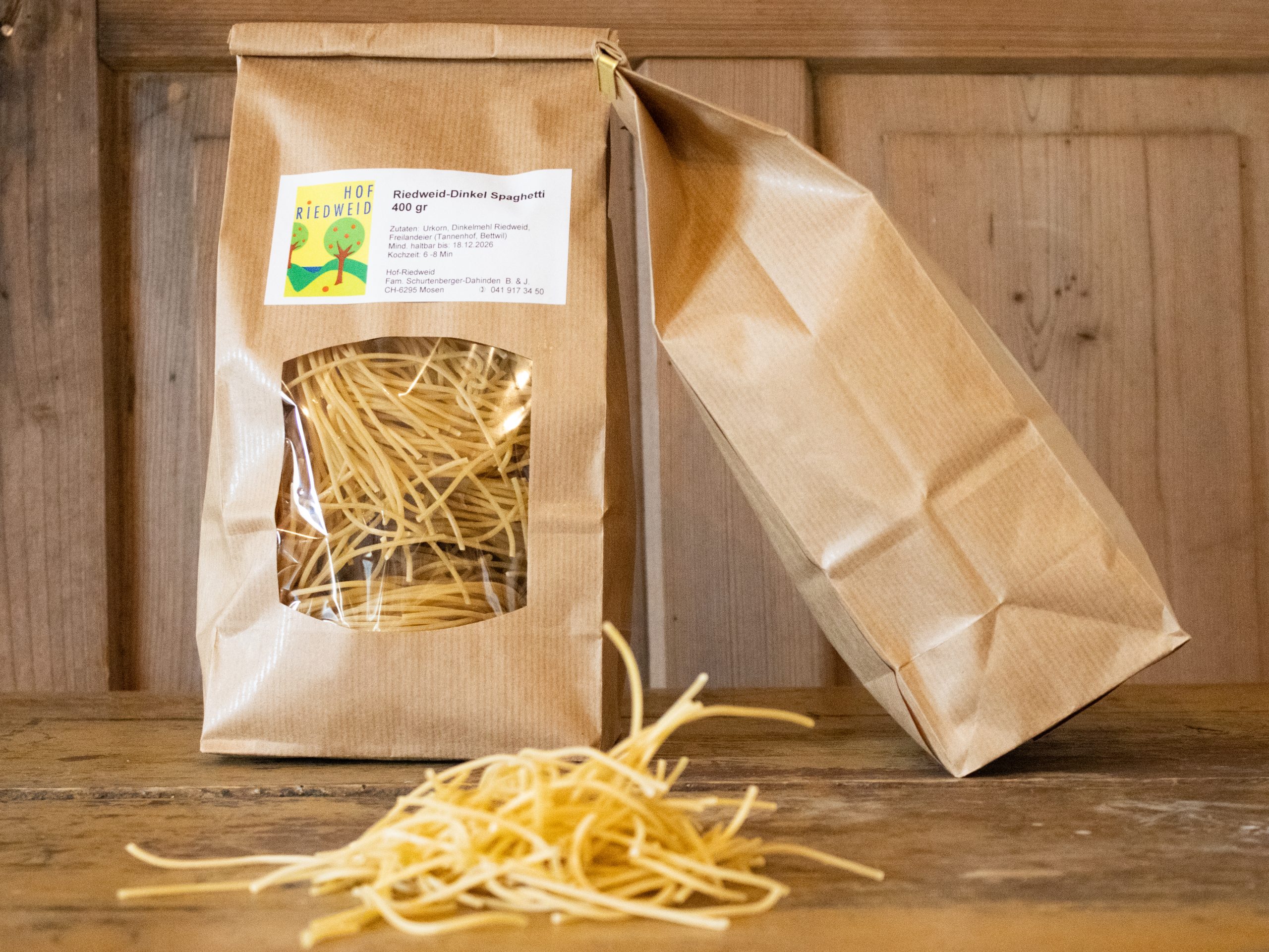 Pastaplausch – mit Dinkelnudeln aus unserem Getreide.